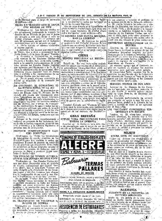 ABC MADRID 16-09-1950 página 23