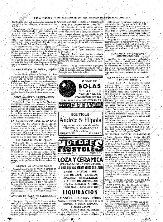 ABC MADRID 19-09-1950 página 17