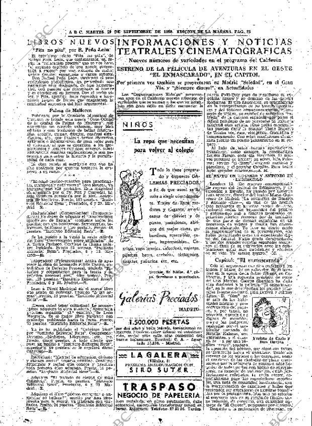 ABC MADRID 19-09-1950 página 25