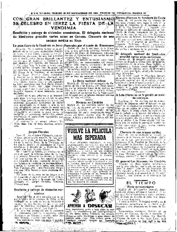 ABC SEVILLA 19-09-1950 página 11