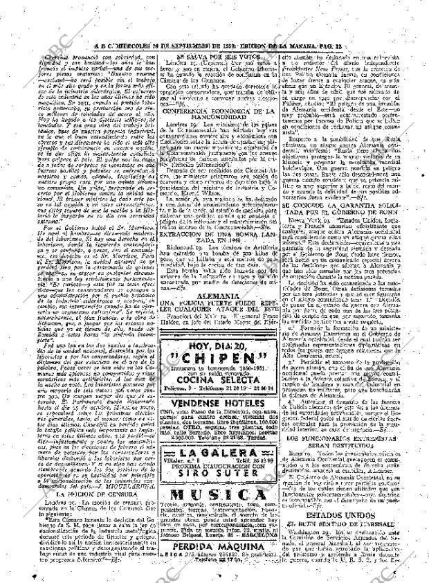 ABC MADRID 20-09-1950 página 12