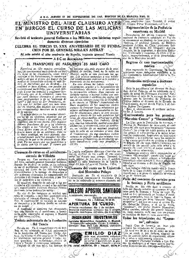 ABC MADRID 21-09-1950 página 21