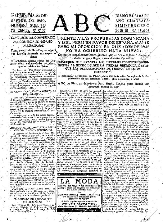 ABC MADRID 23-09-1950 página 15