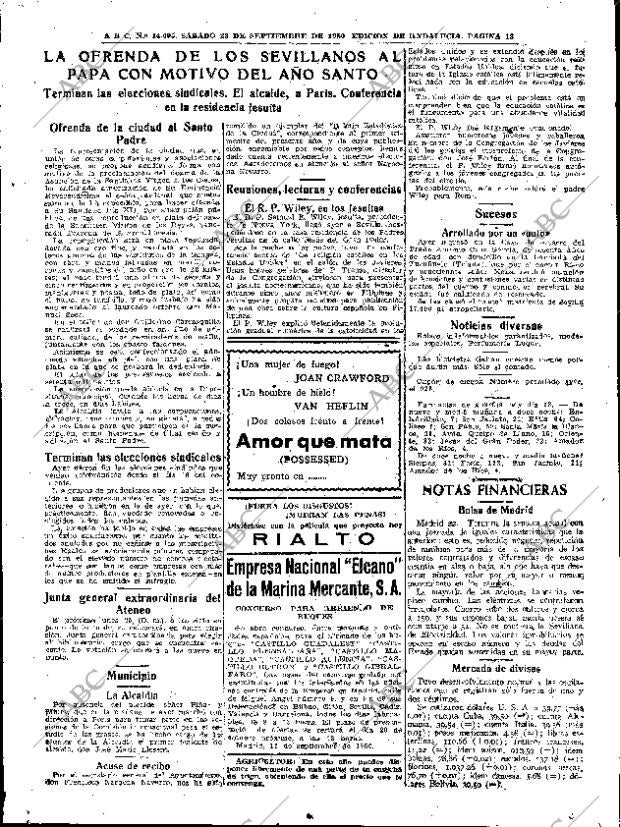ABC SEVILLA 23-09-1950 página 13