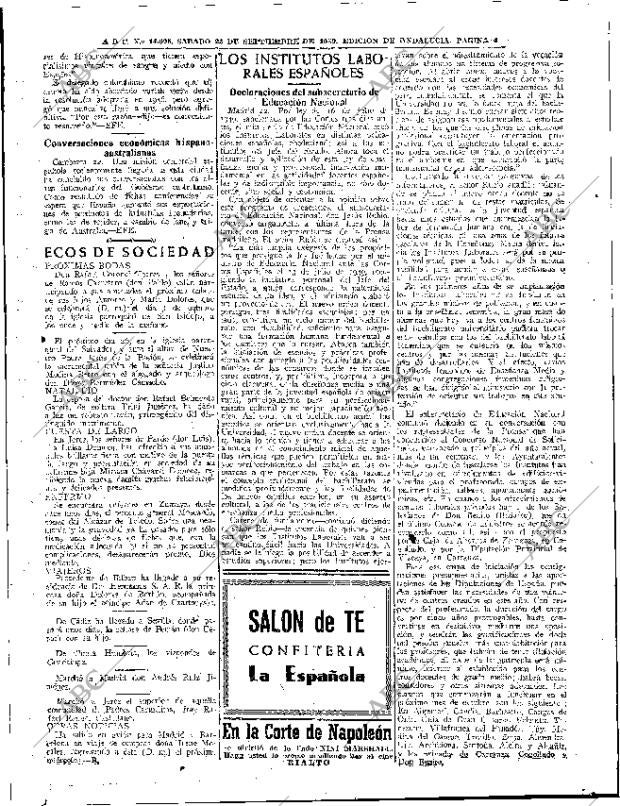 ABC SEVILLA 23-09-1950 página 4