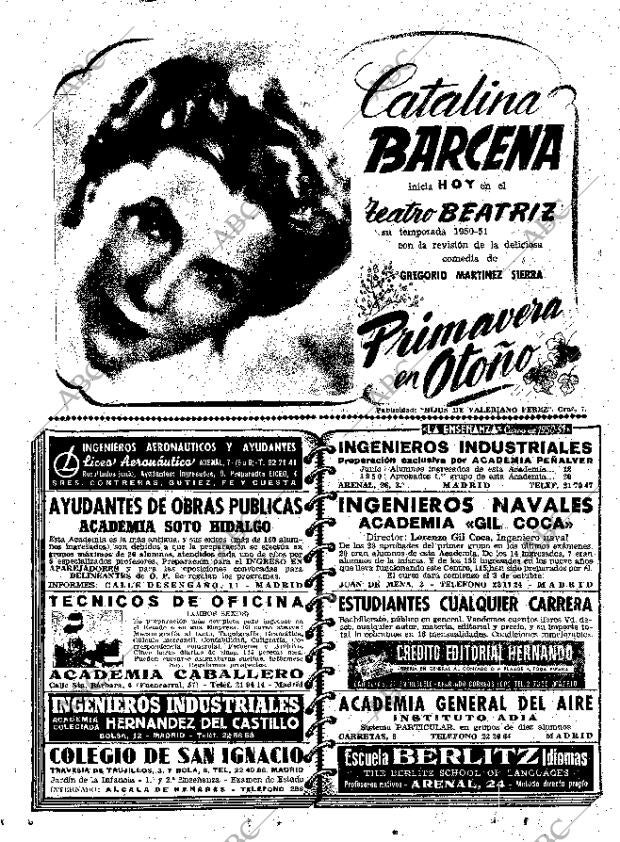 ABC MADRID 30-09-1950 página 8