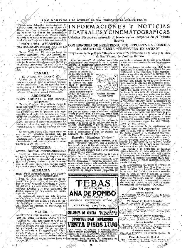 ABC MADRID 01-10-1950 página 25