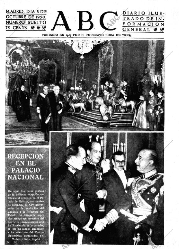 ABC MADRID 03-10-1950 página 1