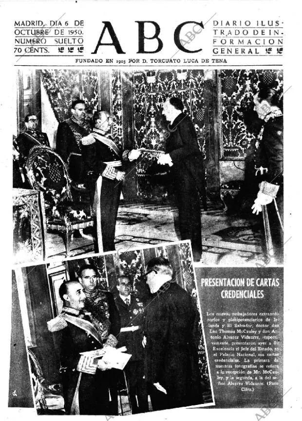 ABC MADRID 06-10-1950 página 1