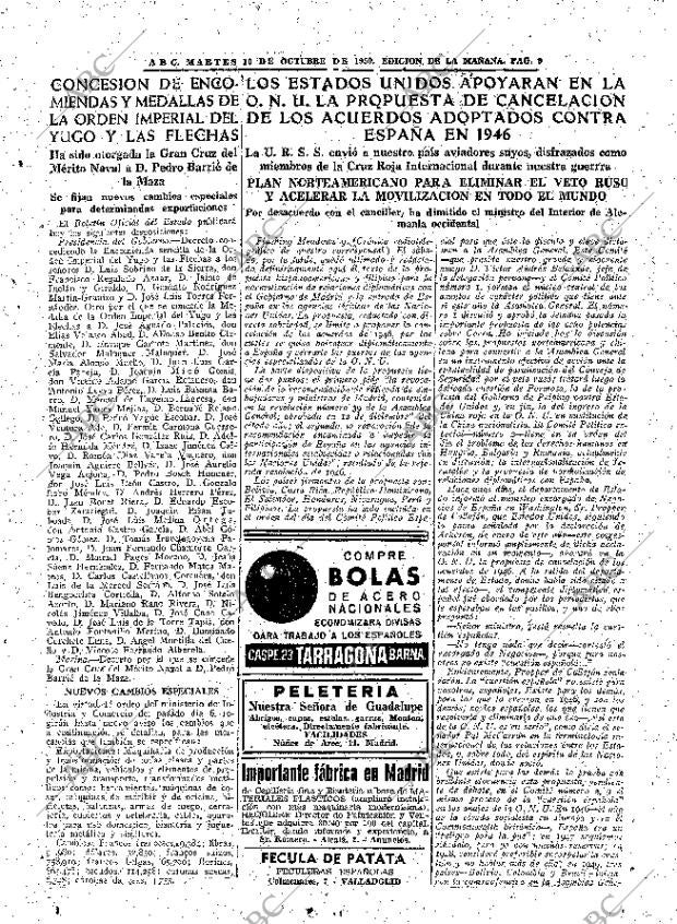 ABC MADRID 10-10-1950 página 9