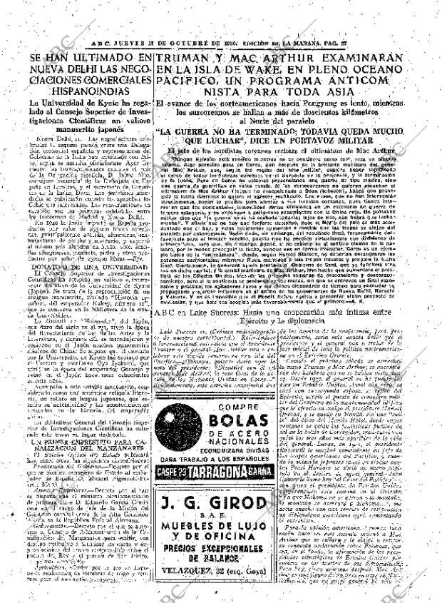 ABC MADRID 12-10-1950 página 27