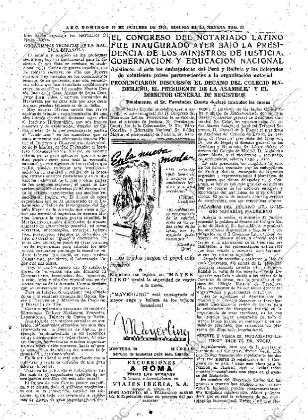 ABC MADRID 15-10-1950 página 21