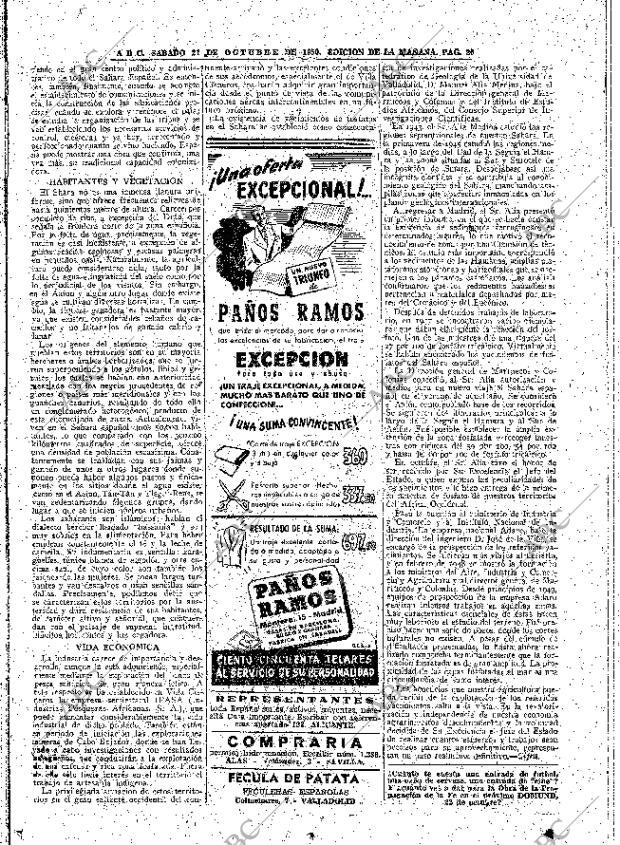 ABC MADRID 21-10-1950 página 20