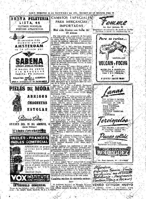 ABC MADRID 22-10-1950 página 22