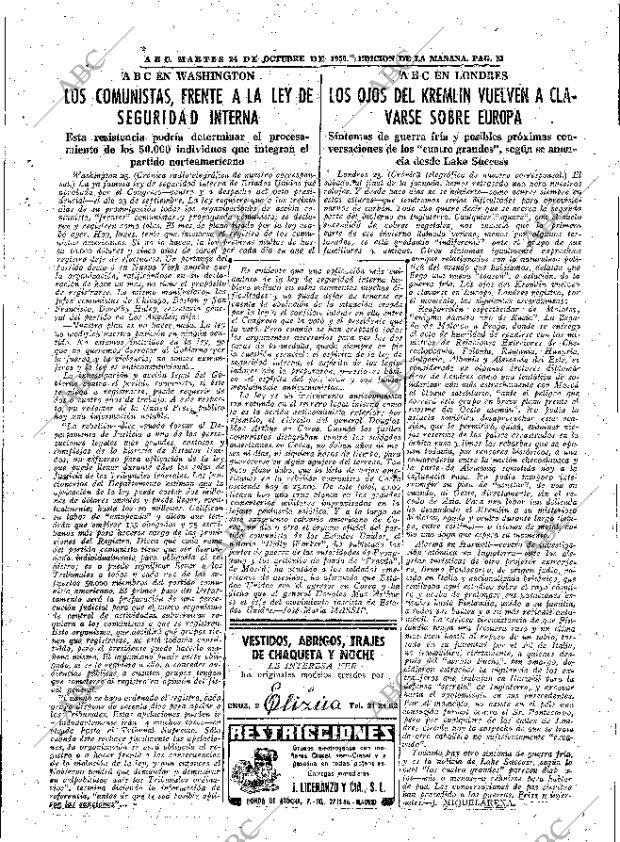 ABC MADRID 24-10-1950 página 23