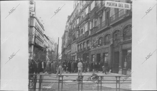 Obras de reforma de la puerta del sol