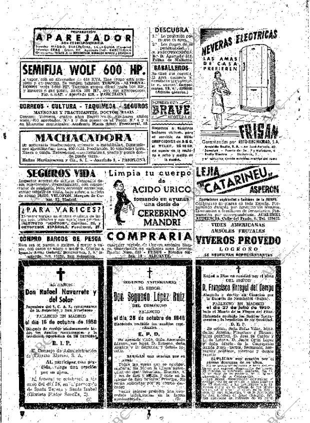 ABC MADRID 25-10-1950 página 32