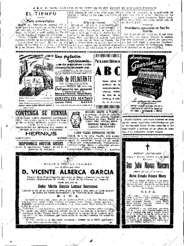 ABC SEVILLA 28-10-1950 página 21