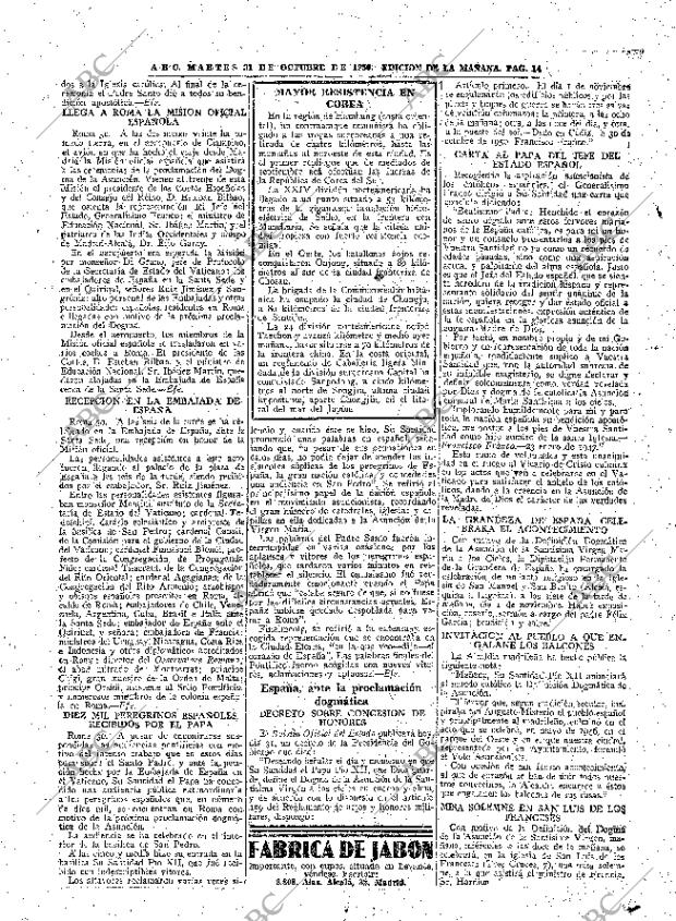ABC MADRID 31-10-1950 página 14