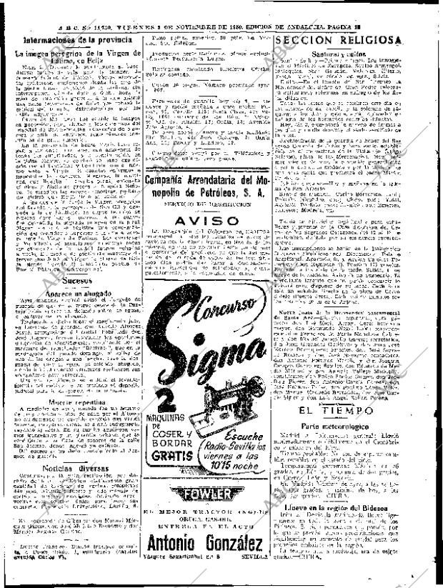 ABC SEVILLA 03-11-1950 página 18