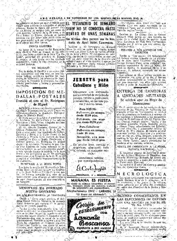 ABC MADRID 04-11-1950 página 16