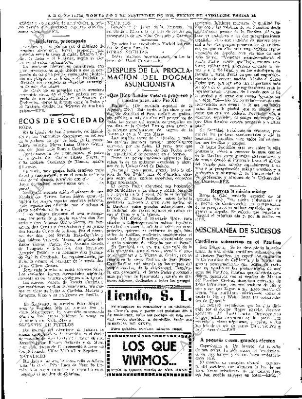 ABC SEVILLA 05-11-1950 página 14
