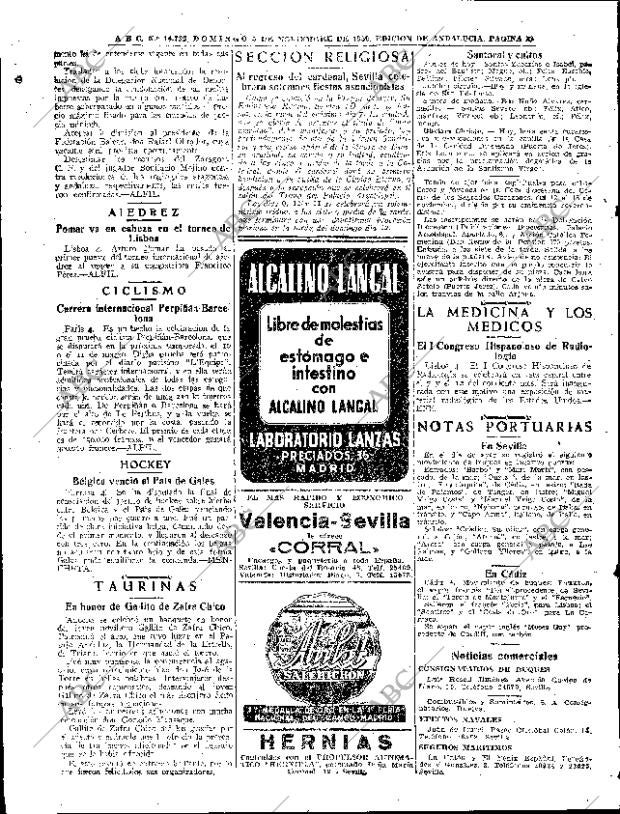 ABC SEVILLA 05-11-1950 página 20