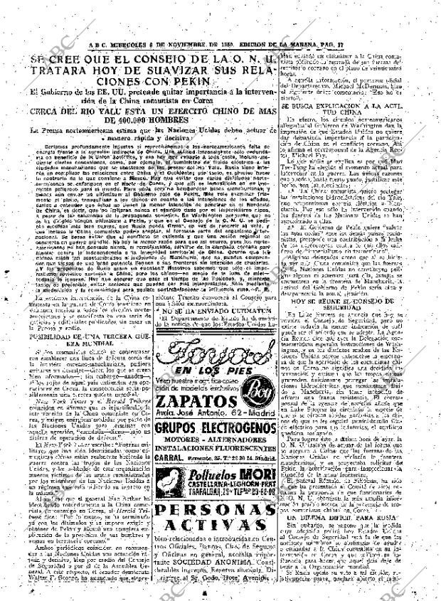 ABC MADRID 08-11-1950 página 17