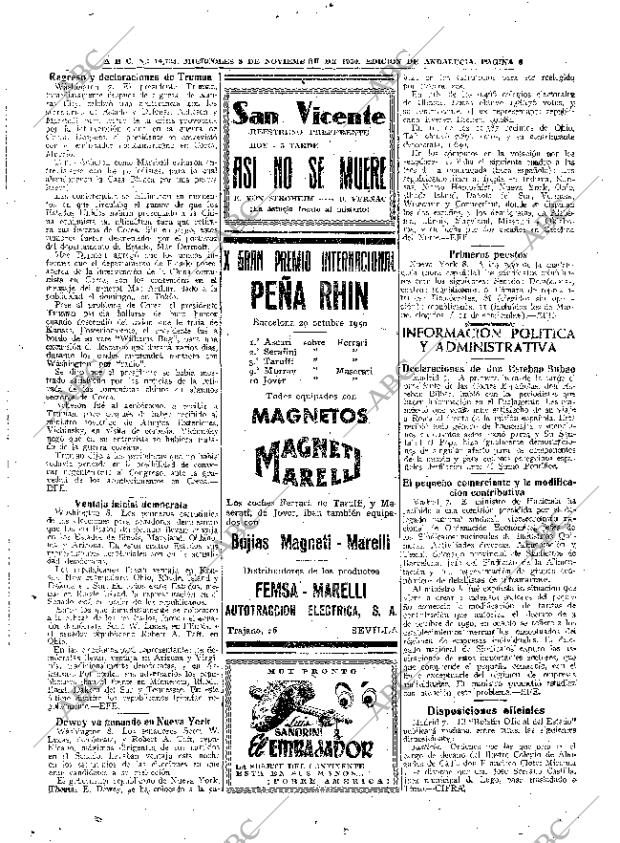 ABC SEVILLA 08-11-1950 página 8