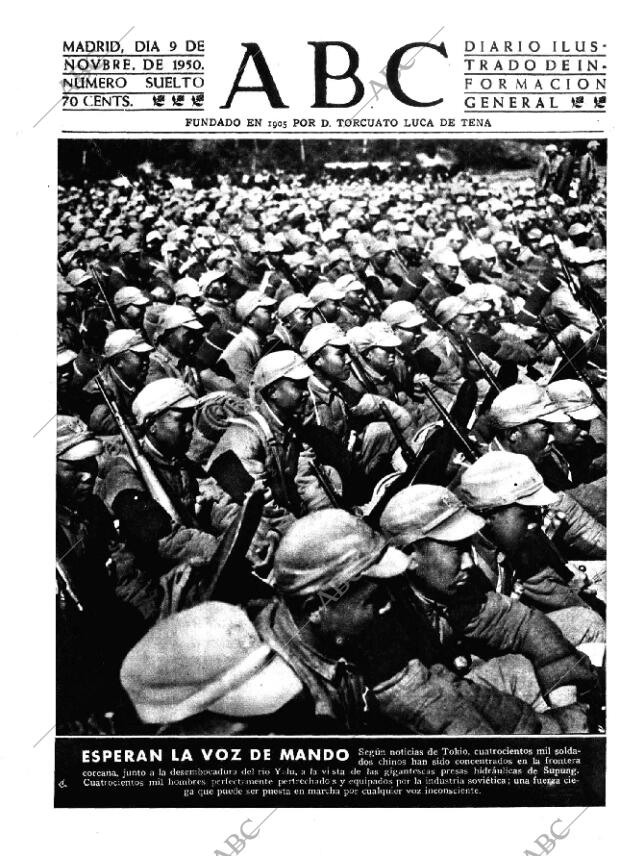 ABC MADRID 09-11-1950 página 1