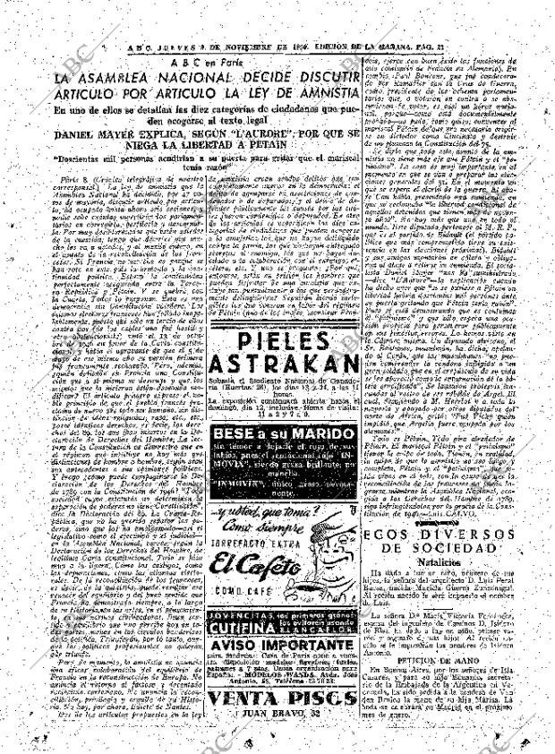 ABC MADRID 09-11-1950 página 21