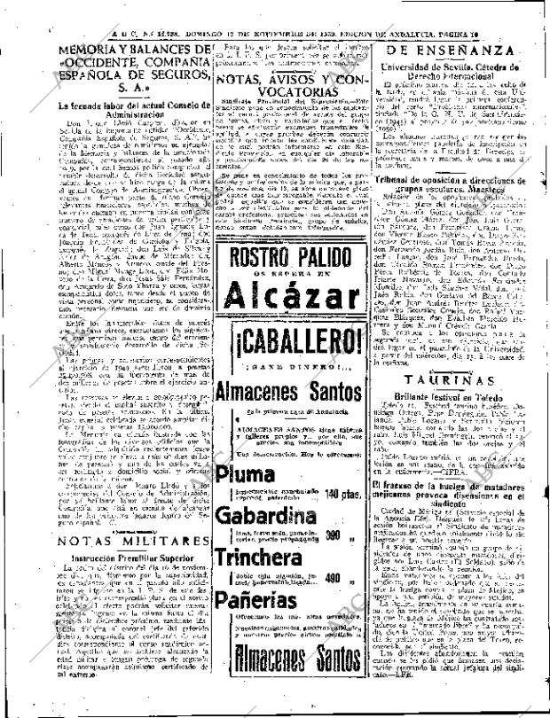 ABC SEVILLA 12-11-1950 página 16