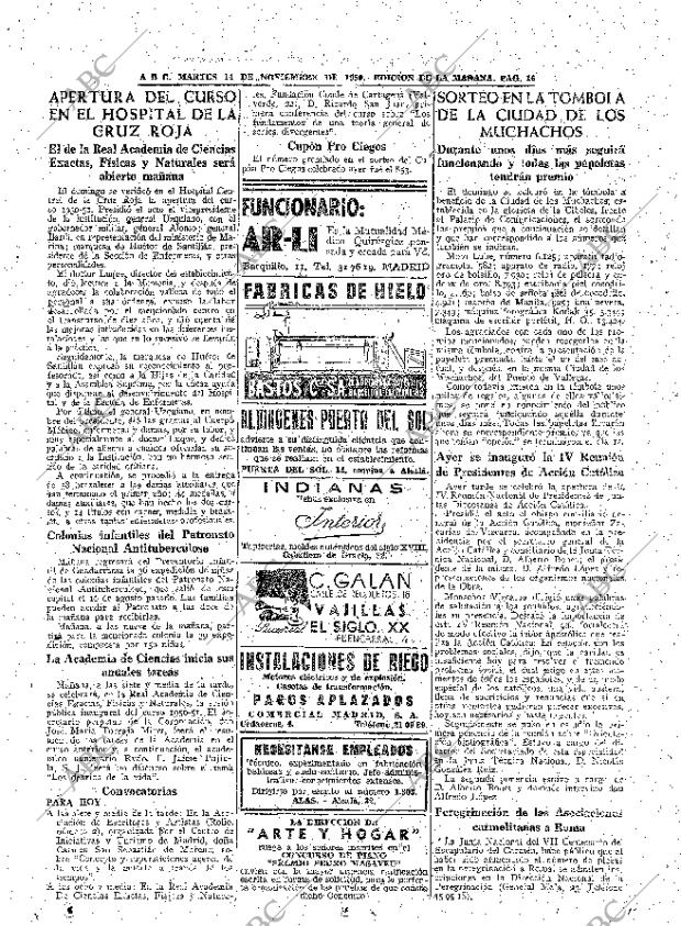 ABC MADRID 14-11-1950 página 16