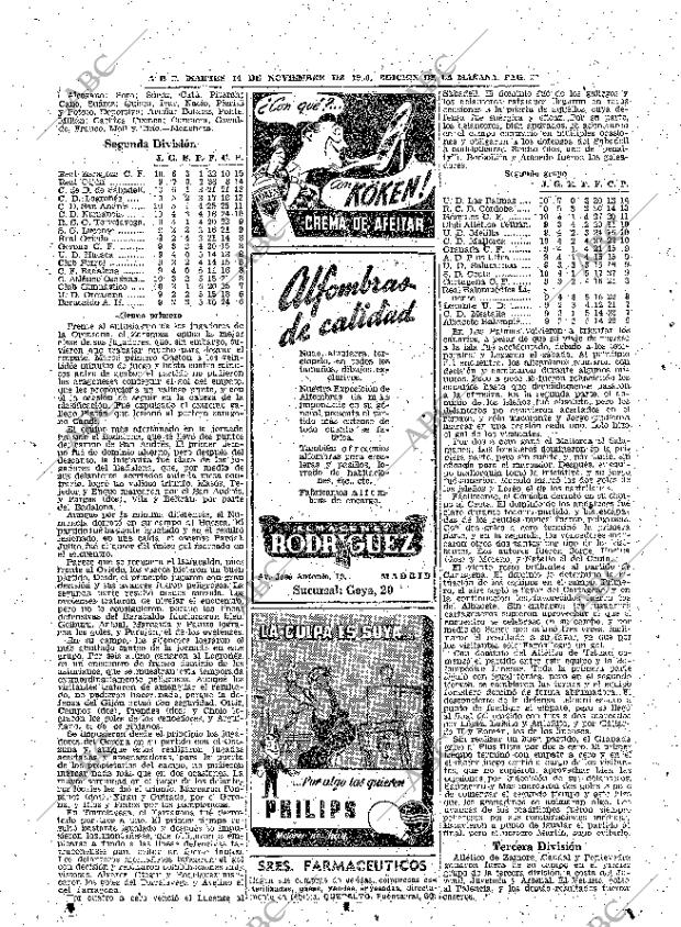 ABC MADRID 14-11-1950 página 22