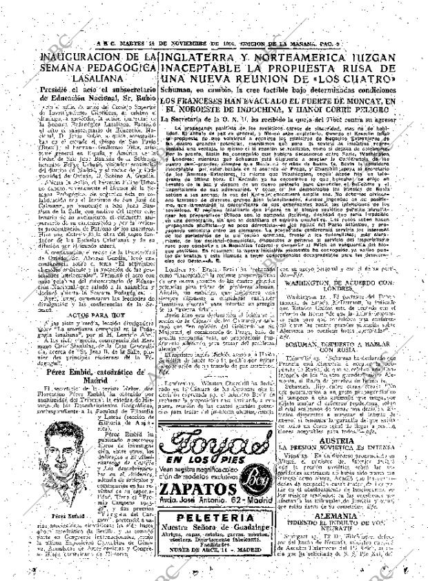 ABC MADRID 14-11-1950 página 9