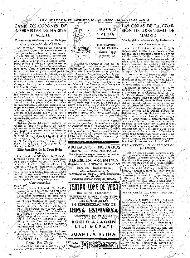 ABC MADRID 16-11-1950 página 22
