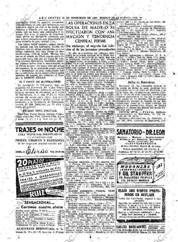 ABC MADRID 16-11-1950 página 26