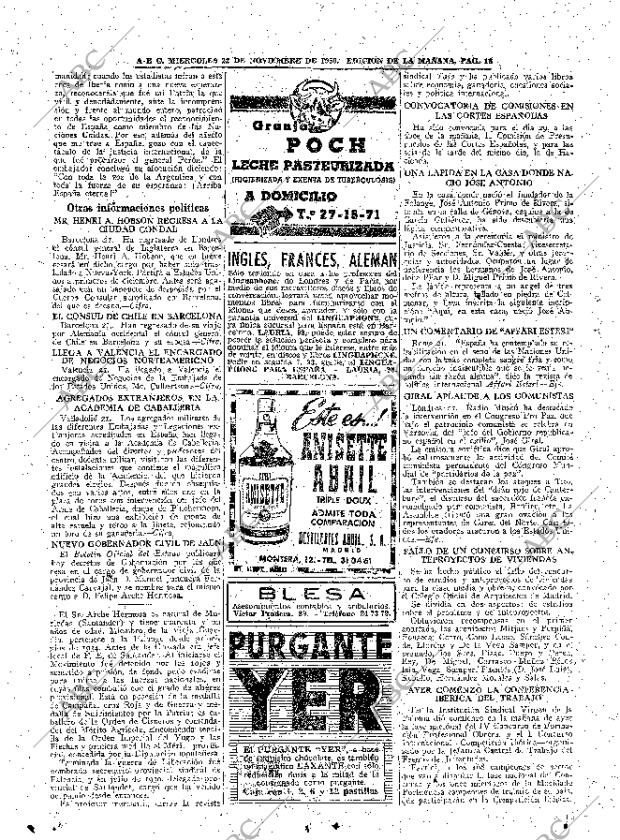 ABC MADRID 22-11-1950 página 16