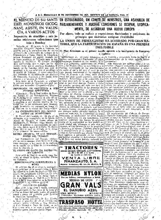 ABC MADRID 22-11-1950 página 17