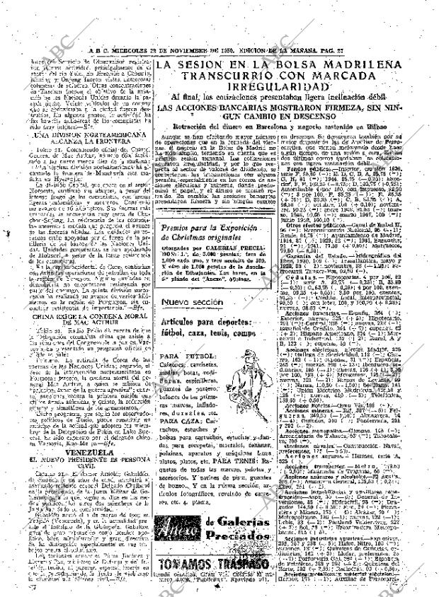 ABC MADRID 22-11-1950 página 27