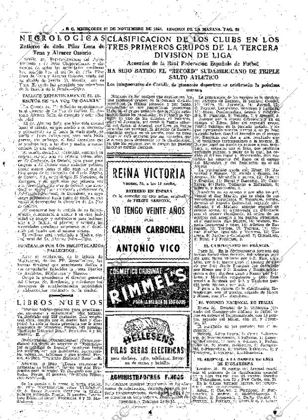 ABC MADRID 22-11-1950 página 29