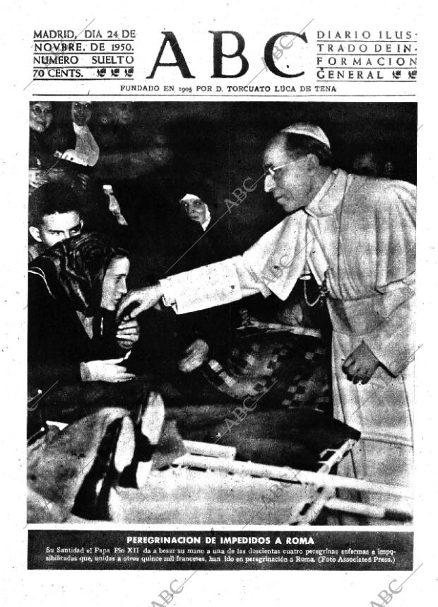 ABC MADRID 24-11-1950 página 1