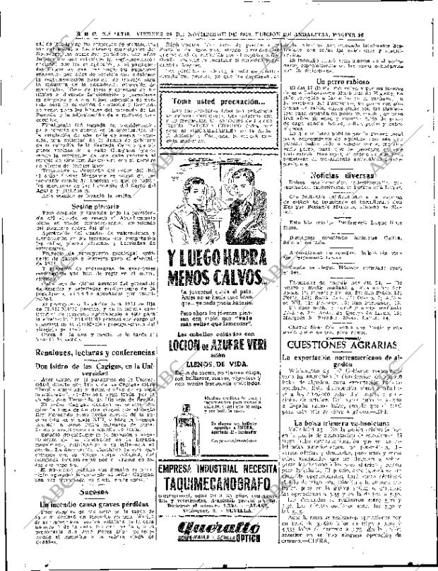 ABC SEVILLA 24-11-1950 página 16