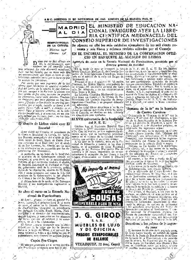 ABC MADRID 26-11-1950 página 27