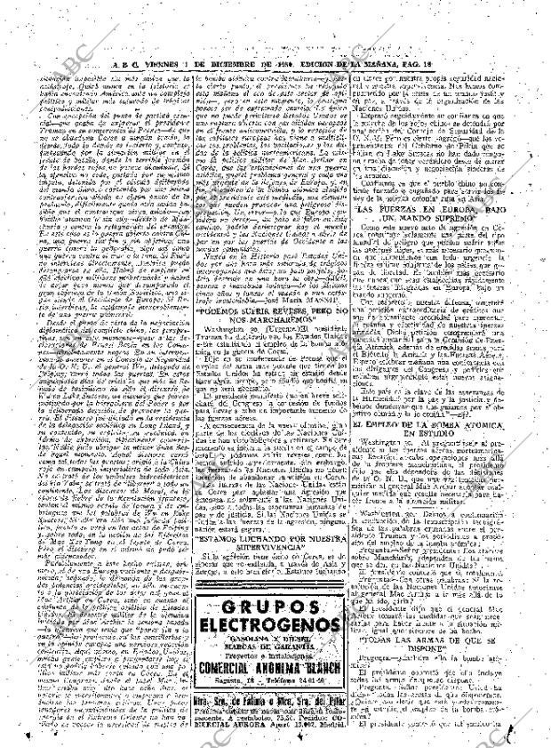 ABC MADRID 01-12-1950 página 18