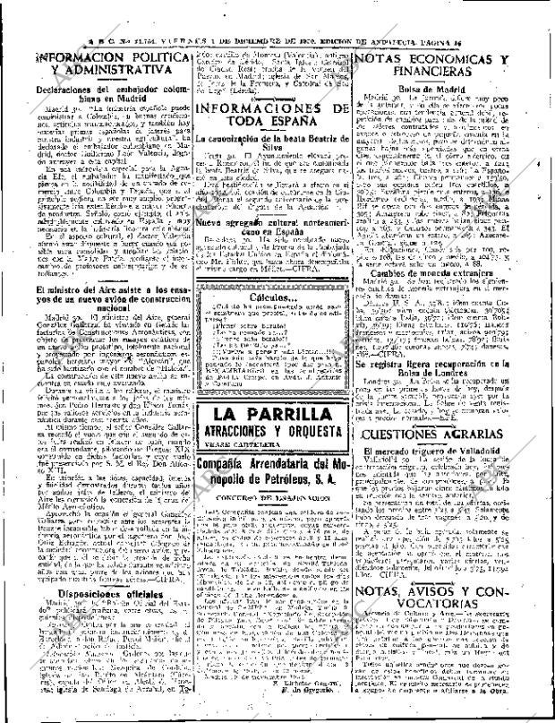 ABC SEVILLA 01-12-1950 página 14