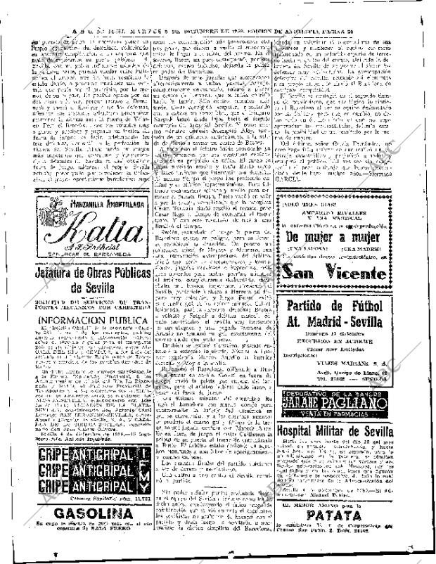 ABC SEVILLA 05-12-1950 página 20