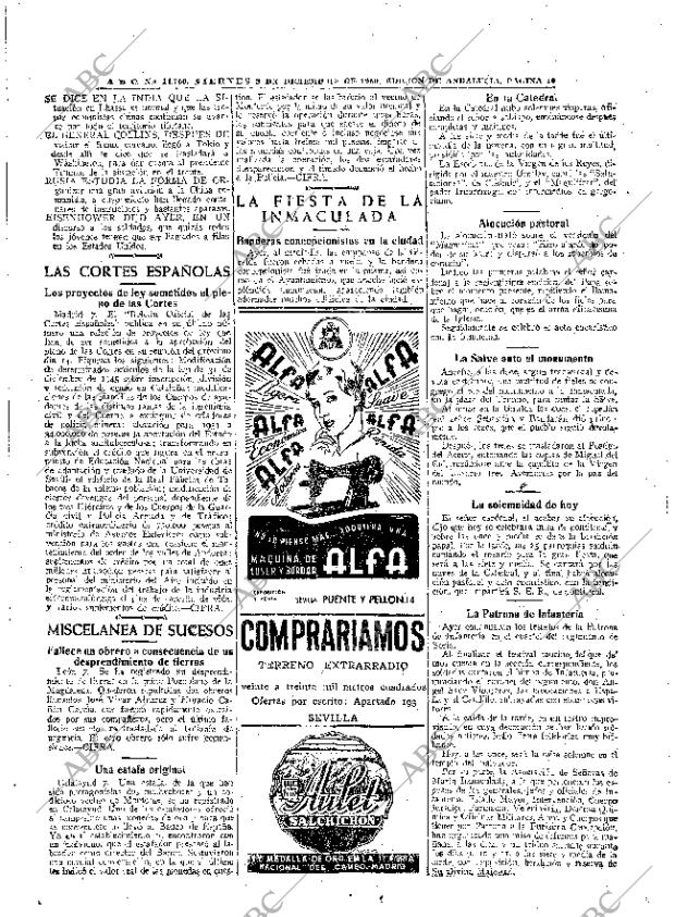 ABC SEVILLA 08-12-1950 página 10