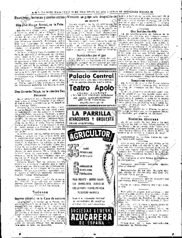 ABC SEVILLA 10-12-1950 página 16