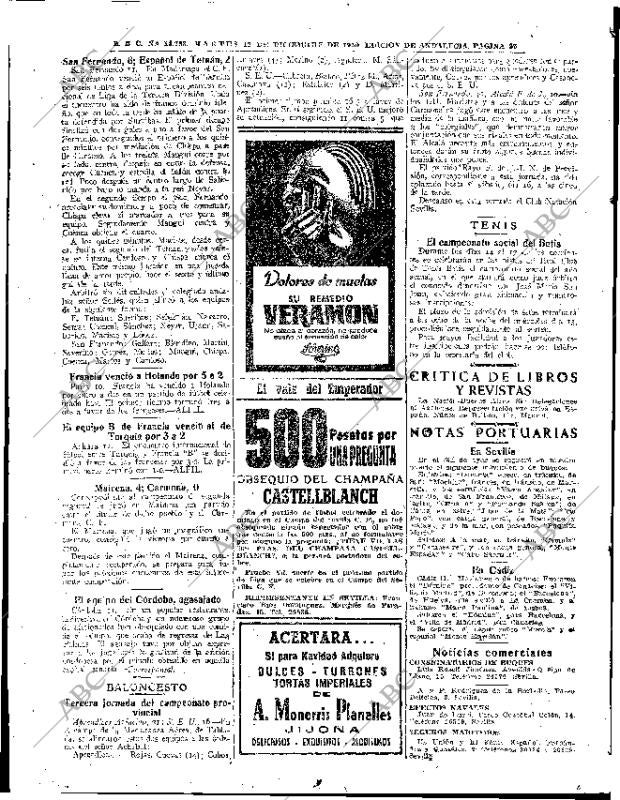 ABC SEVILLA 12-12-1950 página 20